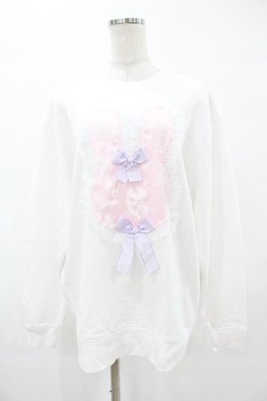 画像: Nile Perch / オーガンジーモチーフ BIGトレーナー Free オフ H-25-07-19-057-LO-TO-NS-ZH