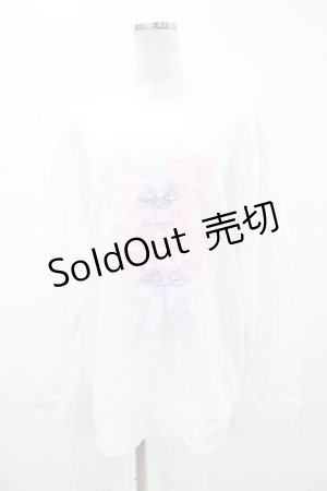 画像: Nile Perch / オーガンジーモチーフ BIGトレーナー Free オフ H-25-07-19-057-LO-TO-NS-ZH