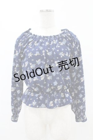 画像: F&A / 花柄ブラウス Free NAVY H-25-07-19-059-LO-BL-NS-ZH