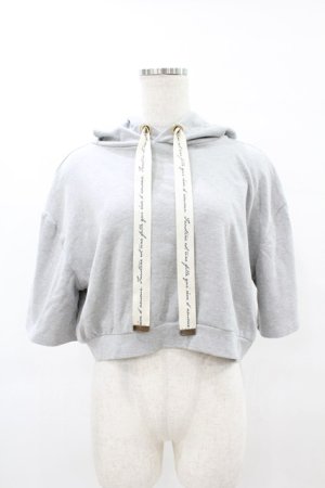 画像: Fi.n.t / ロゴリボンフード付きTシャツ Free GRAY H-25-07-19-060-CA-TO-NS-ZH