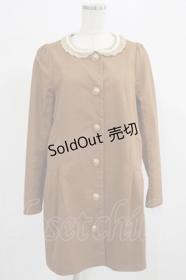 画像1: Franche Lippee / ノーカラーコート M キャメル H-25-07-19-1031-LO-CO-NS-ZH (1)