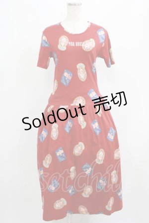 画像: PINK HOUSE / キューピー柄カットワンピース Free レッド H-25-07-19-1006-LO-OP-NS-ZH
