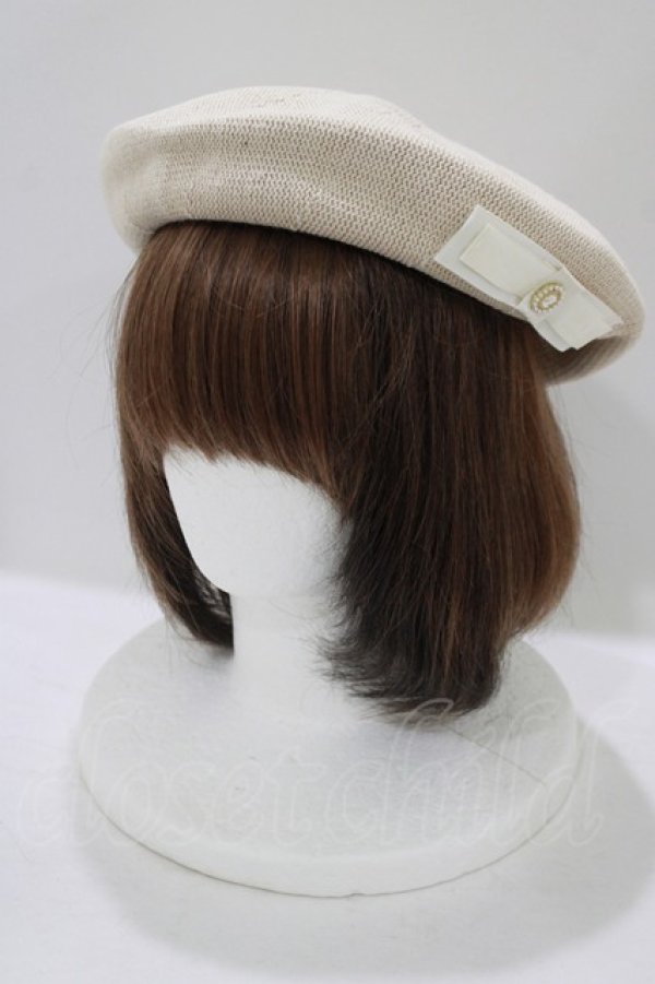 画像1: m petit by misako / NINA'Sコラボベレー  アイボリー H-25-07-19-1072-LO-AC-NS-ZH (1)