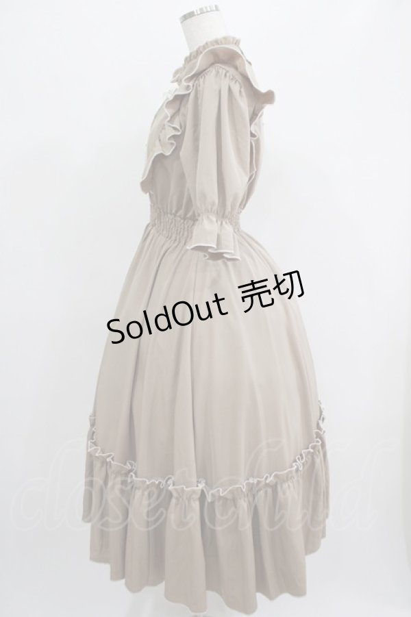 画像2: m petit by misako / NINA'SコラボAMハイショクメローワンピース S ベージュ H-25-07-19-1014-LO-OP-NS-ZH (2)
