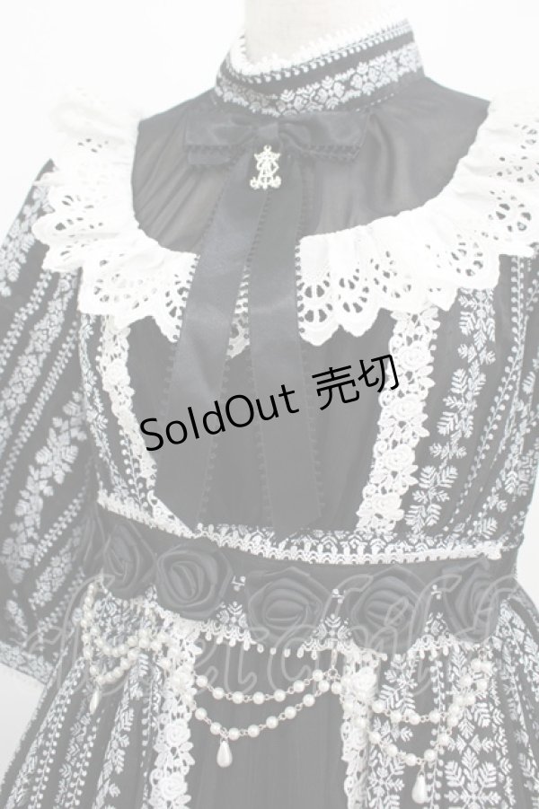 画像5: ALICE and the PIRATES / 〜Eden〜漆黒の薔薇と光の雫カラミドビーロングワンピース Free ブラック H-25-07-19-1002-PA-OP-NS-ZH (5)