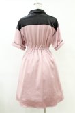 画像2: Ank Rouge / ボウリングシャツワンピース M ピンク H-25-07-19-028-CA-OP-NS-ZH (2)