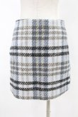 画像2: epine / tweed check mini skirt M ice blue H-25-07-19-036-0-SK-NS-ZT446 (2)