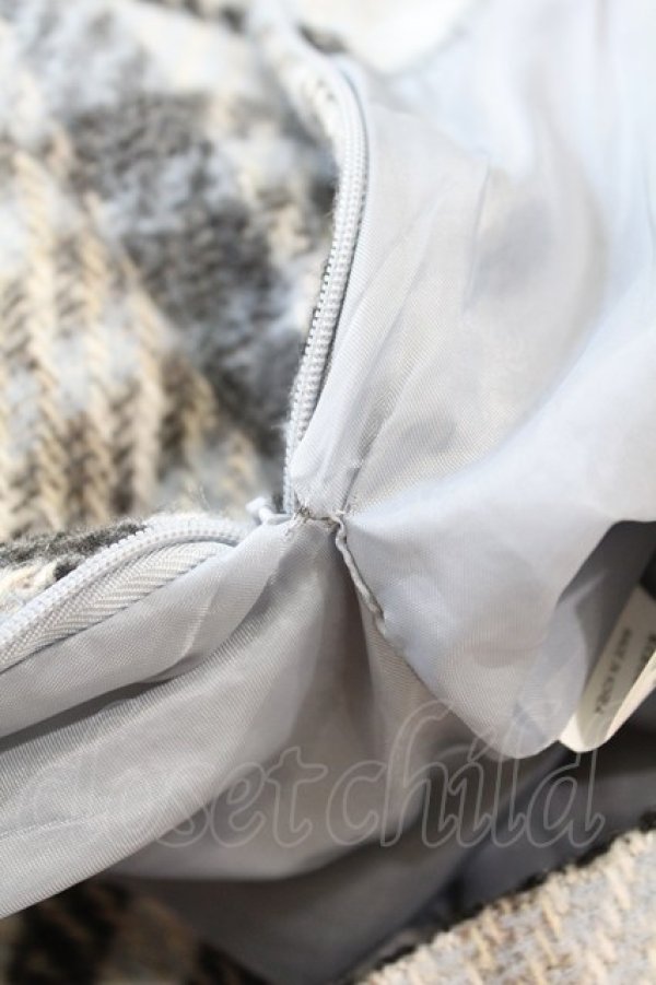 画像3: epine / tweed check mini skirt M ice blue H-25-07-19-036-0-SK-NS-ZT446 (3)