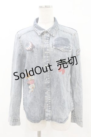 画像: Candy Stripper / ワッペンデニムジャケット  ブルー H-25-07-20-053-PU-JA-KB-ZH