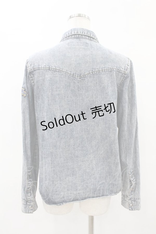 画像2: Candy Stripper / ワッペンデニムジャケット  ブルー H-25-07-20-053-PU-JA-KB-ZH (2)