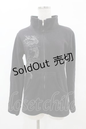 画像: gouk / ZIPブルゾンカーデ  黒 H-25-07-20-055-GO-TO-KB-ZH