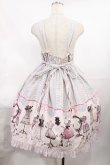 画像2: metamorphose / Lace up doll ハイウエストジャンパースカート Free グレー H-25-07-20-1003-ME-OP-NS-ZH (2)