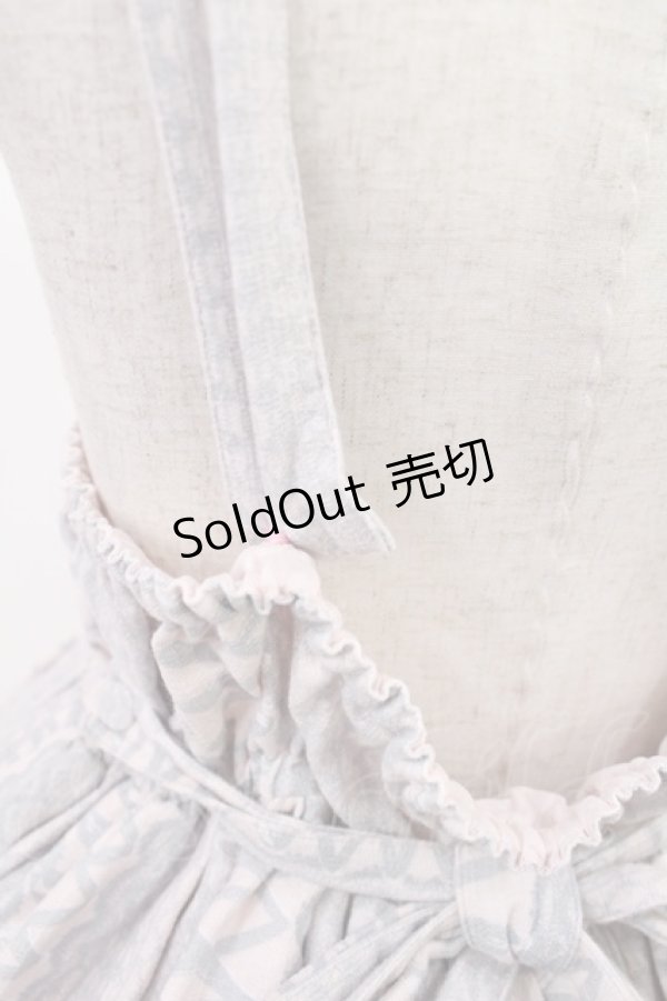画像3: metamorphose / Lace up doll ハイウエストジャンパースカート Free グレー H-25-07-20-1003-ME-OP-NS-ZH (3)