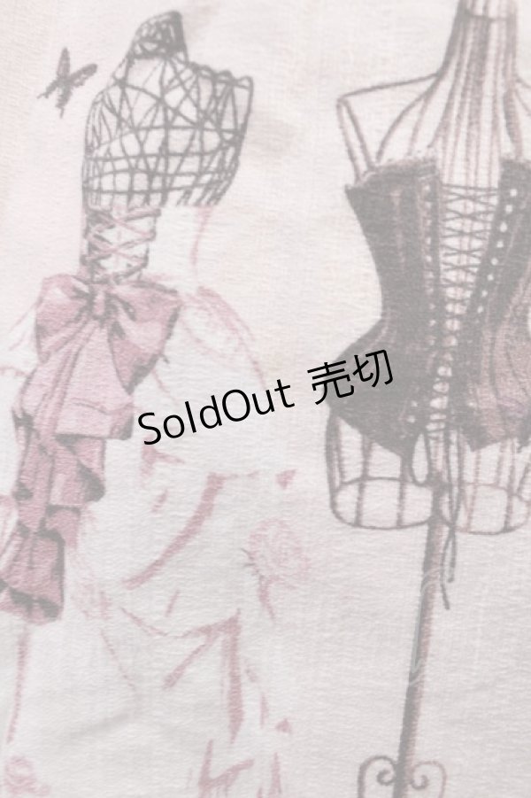 画像5: metamorphose / Lace up doll ハイウエストジャンパースカート Free グレー H-25-07-20-1003-ME-OP-NS-ZH (5)