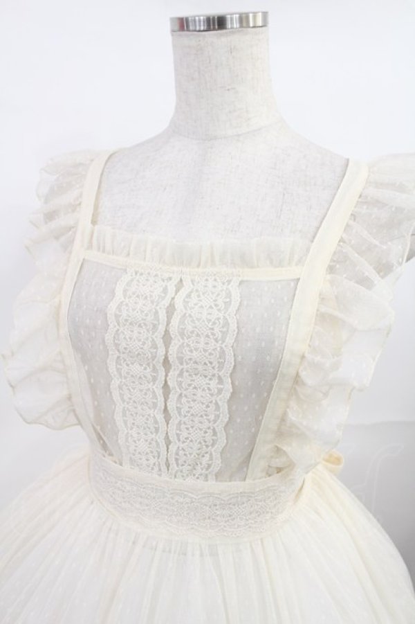 axes femme kawaii ドットチュールエプロン 白 ドットチュールエプロン | kawaii | axes femme online shop