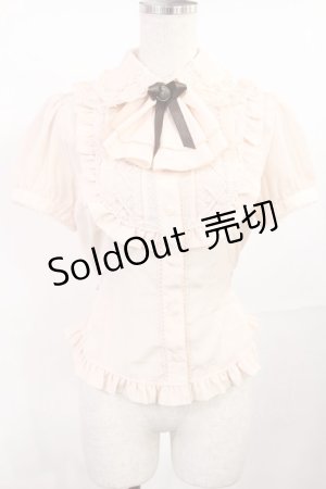 画像: Innocent World / 丸衿ツインレースアップブラウス M ピンク H-25-07-20-1017-IW-BL-NS-ZH