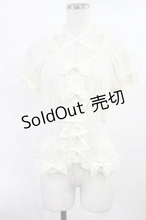 画像: metamorphose / シフォンフリルブラウス Free アイボリー H-25-07-20-1021-ME-BL-NS-ZH