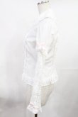 画像2: Angelic Pretty / リボンブローチ付フリルブラウス(2007年) Free オフ/ピンク H-25-07-20-1023-AP-BL-NS-ZH (2)