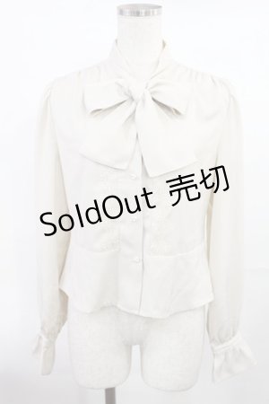 画像: an another angelus / パールビーズ釦ボウタイブラウス Free IVORY H-25-07-20-1027-CA-BL-NS-ZH