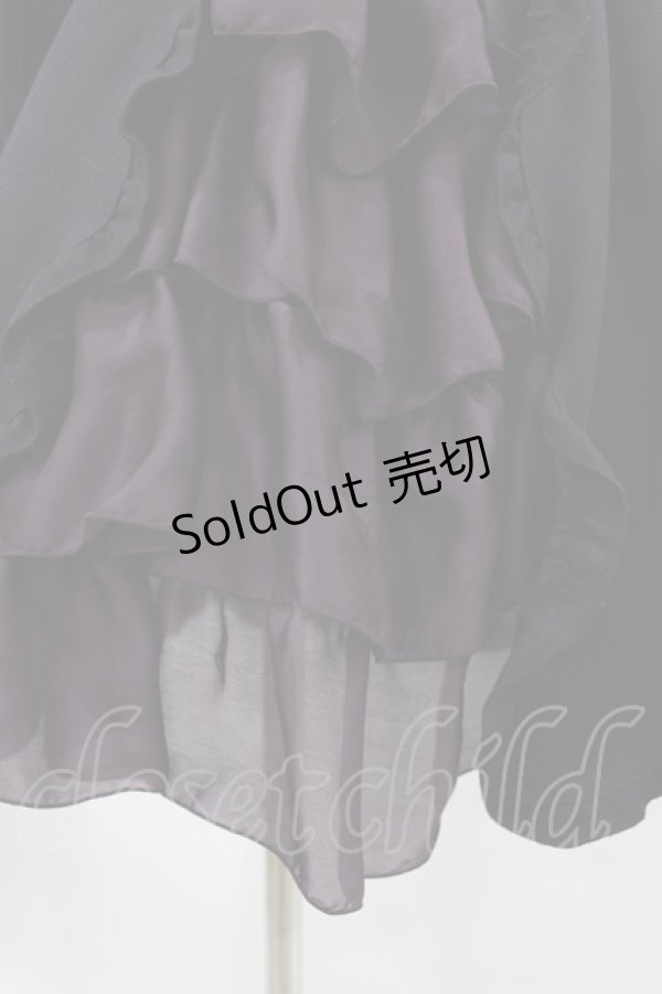 画像5: MARBLE / アリス風編み上げドレスワンピース  黒×紫 H-25-07-20-012-GO-OP-KB-ZH (5)