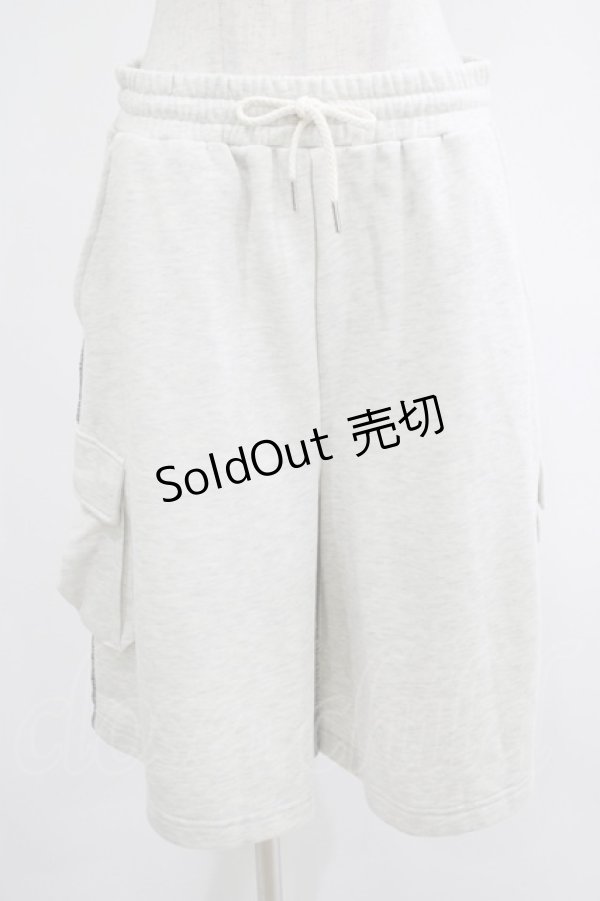 画像1: Ank Rouge / Bemqinサイドポケットハーフパンツ M グレー H-25-07-21-026-CA-PA-NS-ZH (1)