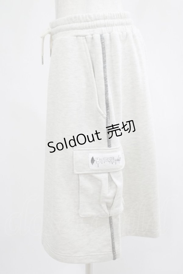 画像2: Ank Rouge / Bemqinサイドポケットハーフパンツ M グレー H-25-07-21-026-CA-PA-NS-ZH (2)