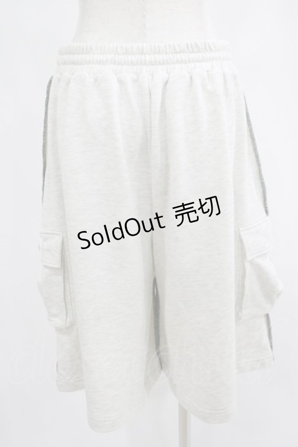 画像3: Ank Rouge / Bemqinサイドポケットハーフパンツ M グレー H-25-07-21-026-CA-PA-NS-ZH (3)