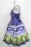 画像2: metamorphose / Dreamy Little Farm はしごレースフリルジャンパースカート サイズ1（通常サイズ） ブルー H-25-07-21-003-ME-OP-NS-ZH (2)