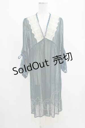 画像: axes femme / リュクスレースガウン M グリーン H-25-07-21-028-AX-TO-NS-ZH