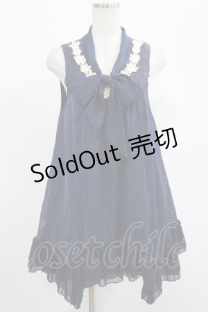 画像: axes femme / ストライプチュニック M ネイビー H-25-07-21-029-AX-TO-NS-ZH