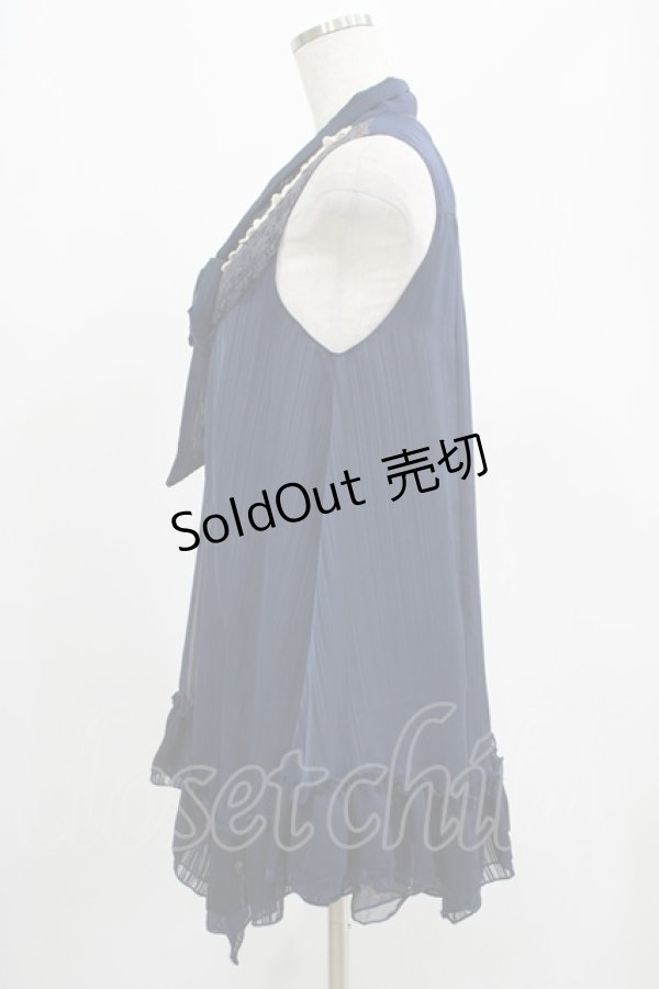 画像2: axes femme / ストライプチュニック M ネイビー H-25-07-21-029-AX-TO-NS-ZH (2)
