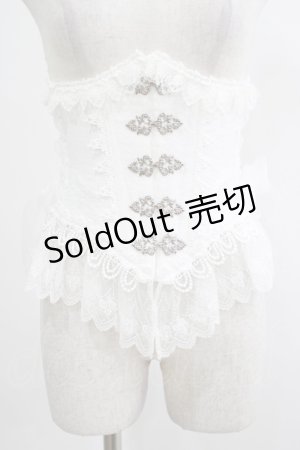 画像: ALICE and the PIRATES / Betrayals〜薔薇の思惑〜コルセット Free オフ白 H-25-07-21-037-PA-ZA-NS-ZH