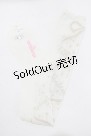 画像: BABY,THE STARS SHINE BRIGHT / キラキラリボンオーバーニーソックス  オフ白 H-25-07-21-048-BA-ZA-NS-ZH