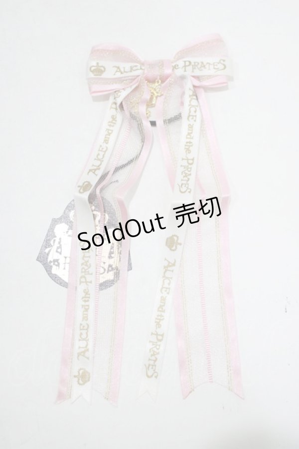 画像1: ALICE and the PIRATES / ロゴルーシッドリボンゴム  ピンク H-25-07-21-060-PA-AC-NS-ZH (1)