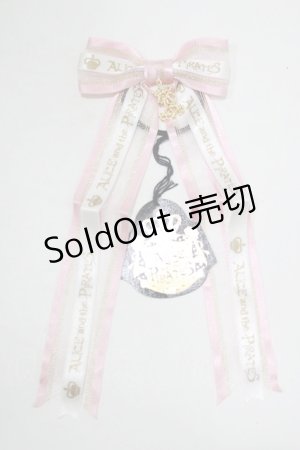 画像: ALICE and the PIRATES / ロゴルーシッドリボンゴム  ピンク H-25-07-21-062-PA-AC-NS-ZH