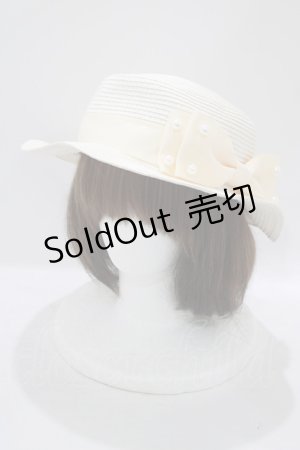 画像: m petit by misako / TT*AMPLリボンカンカン帽  オフ H-25-07-21-065-LO-AC-NS-ZH