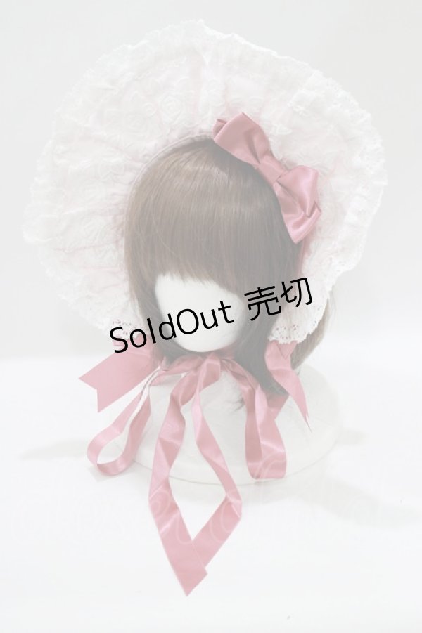 画像1: BABY,THE STARS SHINE BRIGHT / エリザベスボンネット  ピンク H-25-07-21-068-BA-AC-NS-ZH (1)