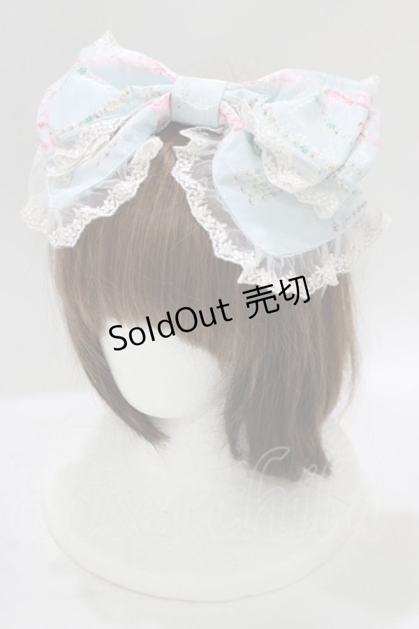 画像1: BABY,THE STARS SHINE BRIGHT / Marie-Antoinette〜華麗なる輝きに秘めた永遠の想い〜柄カチューシャ  サックス H-25-07-21-072-BA-AC-NS-ZH (1)