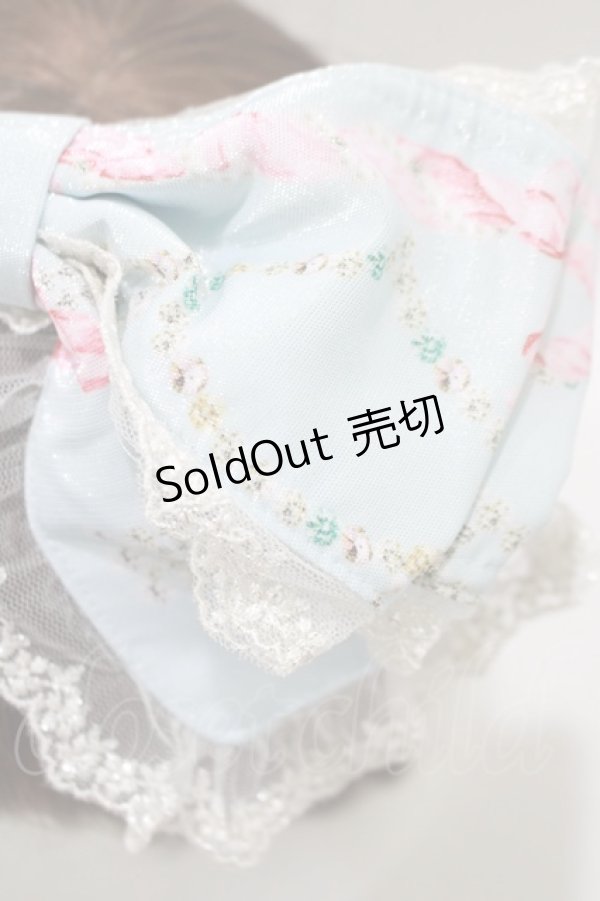 画像2: BABY,THE STARS SHINE BRIGHT / Marie-Antoinette〜華麗なる輝きに秘めた永遠の想い〜柄カチューシャ  サックス H-25-07-21-072-BA-AC-NS-ZH (2)