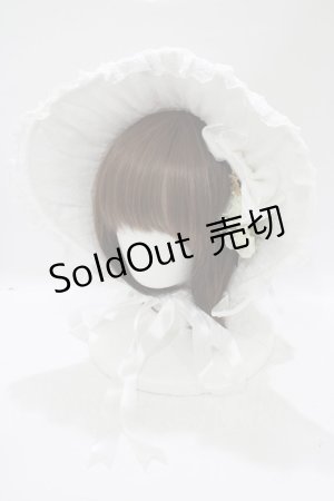 画像: ALICE and the PIRATES / Memoire de Rose ボンネット  オフ白 H-25-07-21-073-PA-AC-NS-ZH