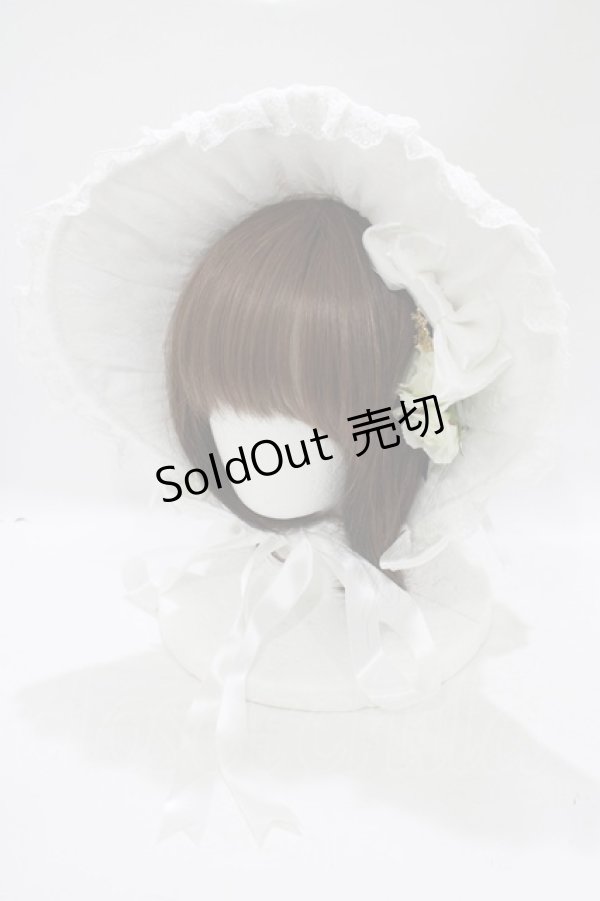 画像1: ALICE and the PIRATES / Memoire de Rose ボンネット  オフ白 H-25-07-21-073-PA-AC-NS-ZH (1)