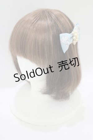 画像: JESUS DIAMANTE / ロココLadyパールバレッタ  バロックangel柄ブルー H-25-07-21-079-JE-AC-NS-ZH
