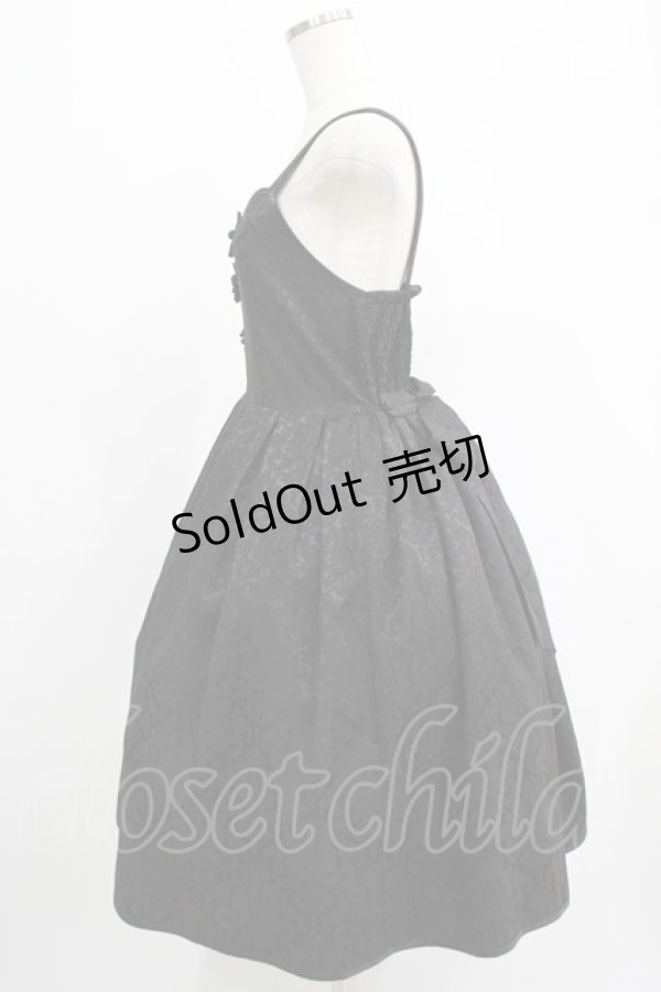 画像2: axes femme kawaii / シノワズリジャンパースカート M ブラック H-25-07-21-015-AX-OP-NS-ZH (2)