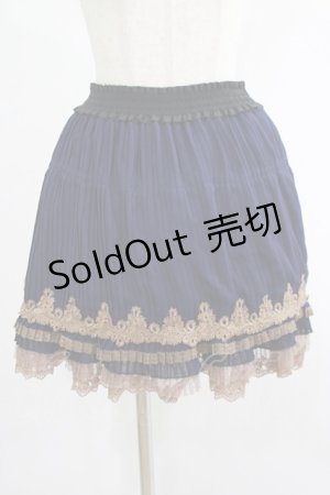 画像: axes femme / シフォンプリーツスカート M ネイビー H-25-07-21-020-AX-SK-NS-ZH