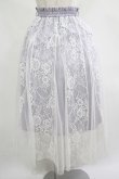 画像1: axes femme / レース×チュールスカート M ブルーグレー H-25-07-21-022-AX-SK-NS-ZH (1)