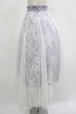 画像2: axes femme / レース×チュールスカート M ブルーグレー H-25-07-21-022-AX-SK-NS-ZH (2)