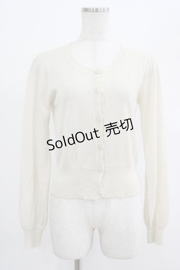 画像1: F&A / UVカットUネックニットカーディガン Free OFF WHITE H-25-07-22-032-LO-TO-NS-ZH (1)