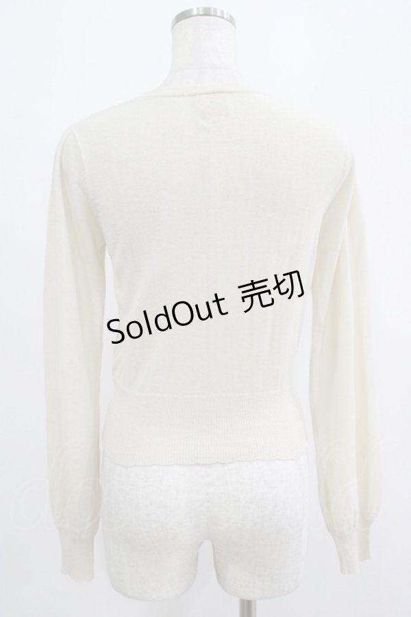 画像3: F&A / UVカットUネックニットカーディガン Free OFF WHITE H-25-07-22-032-LO-TO-NS-ZH (3)