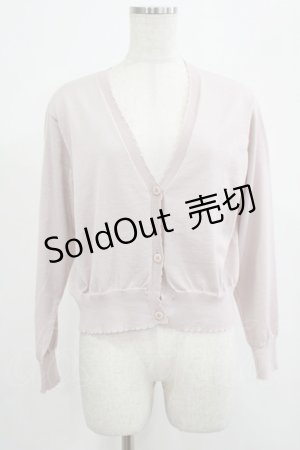 画像: F&A / ガラス風クリアフラワー釦UVカットニットカーディガン Free PINK H-25-07-22-038-LO-TO-NS-ZH