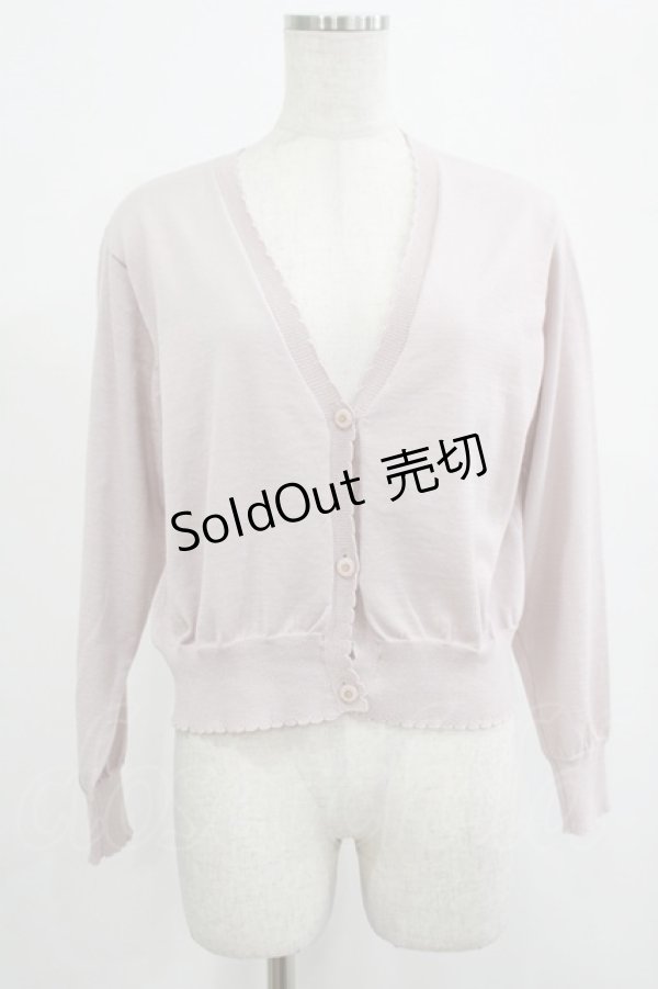 画像1: F&A / ガラス風クリアフラワー釦UVカットニットカーディガン Free PINK H-25-07-22-038-LO-TO-NS-ZH (1)